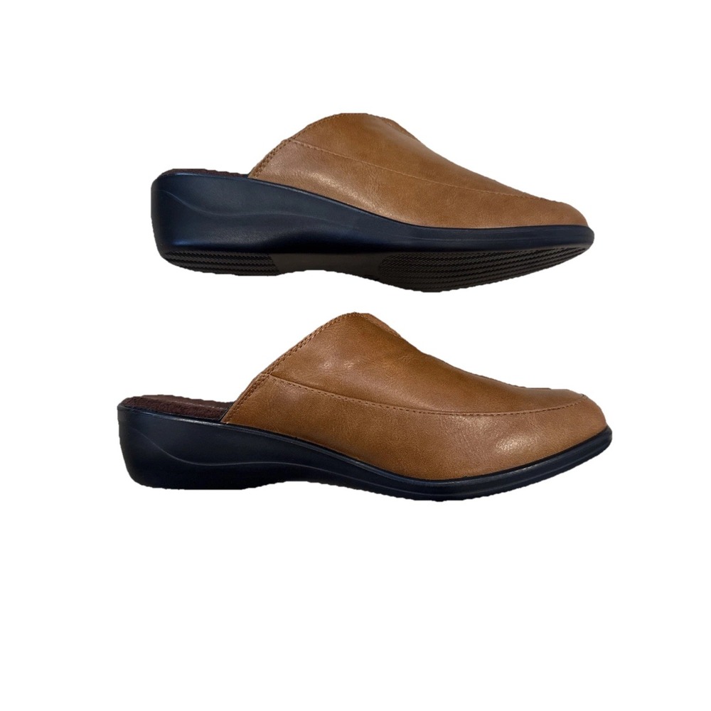 New Women's Aerocushion Memory Foam Anna Brown Tan Slip On Mule Shoes Size 8.5M - Picture 5 of 6